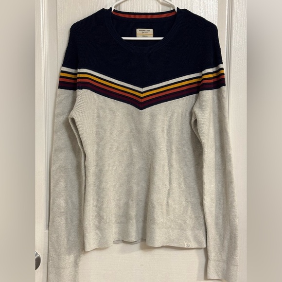 Marine Layer Men’s Stowe Crewneck Sweater Size: Medium rare hard to find - Picture 4 of 9